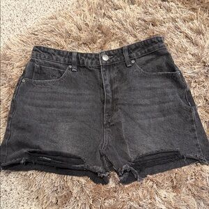 Nordstrom BP Black Distressed Jean Shorts